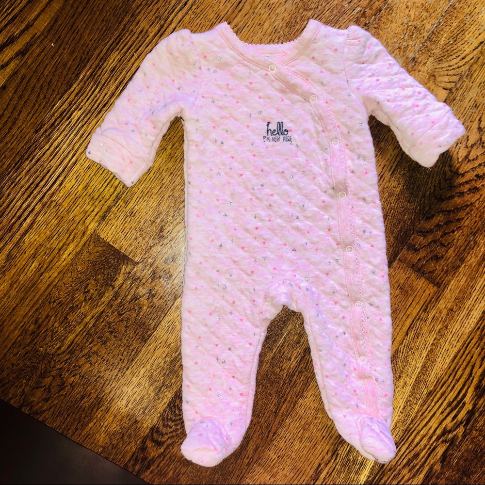 FREE🆓 “Hello I’m new Here” newborn onesie- newborn Girl